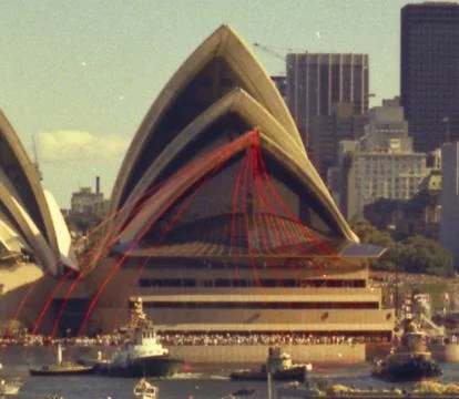 Visual for this record: A stack of physical models solved the Sydney Opera House roof
